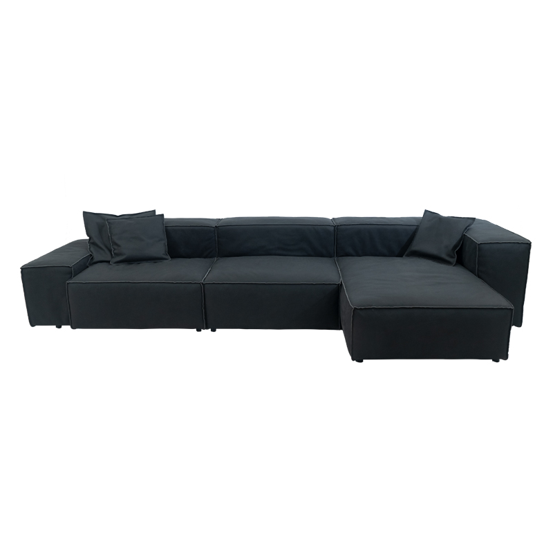 Секционен диван RS957 (черен)